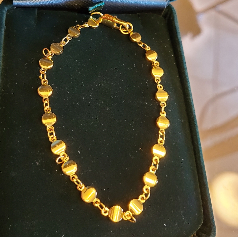24 kt gold plated bracelet